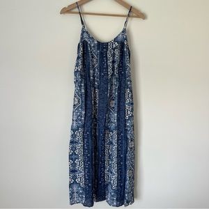 lucky brand blue and white dress